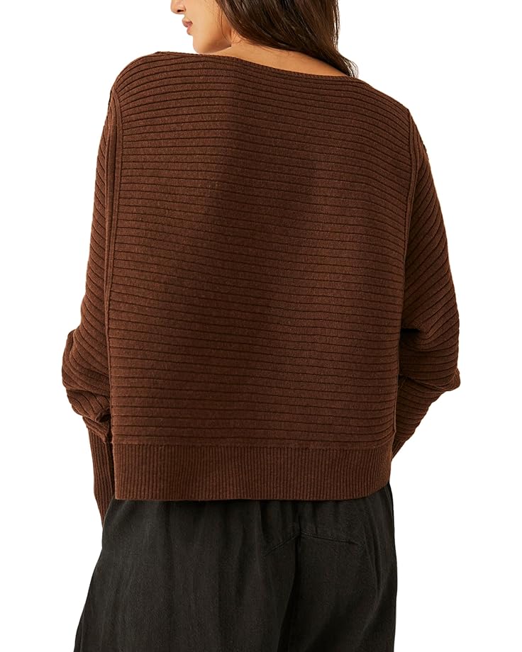 Free People Sublime Pullover Sweater - Chocolate Lava - Image 2
