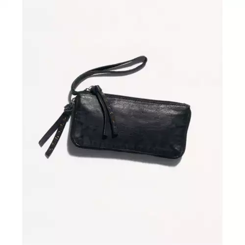 Free People Distressed Wallet - Black