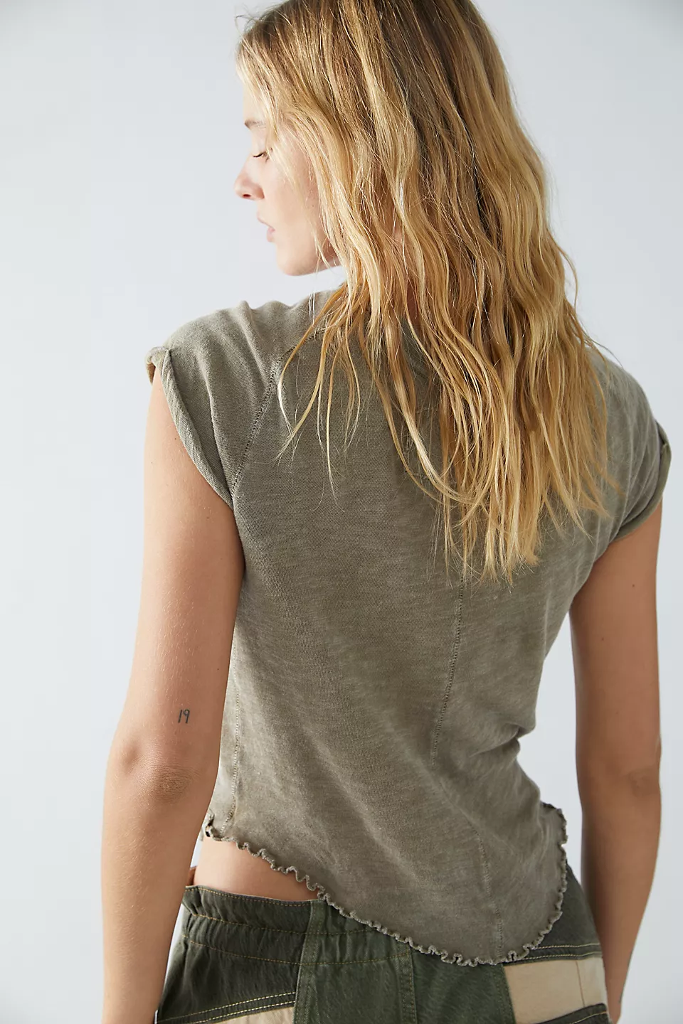 Free People We The Free Be My Baby Tee - TROPICAL NUT - Image 2