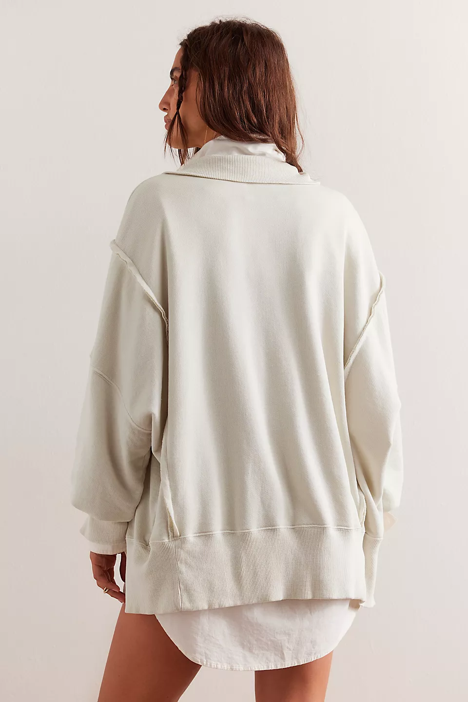 Free People We The Free Camden Henley Sweatshirt - GREY OPAL - Image 2