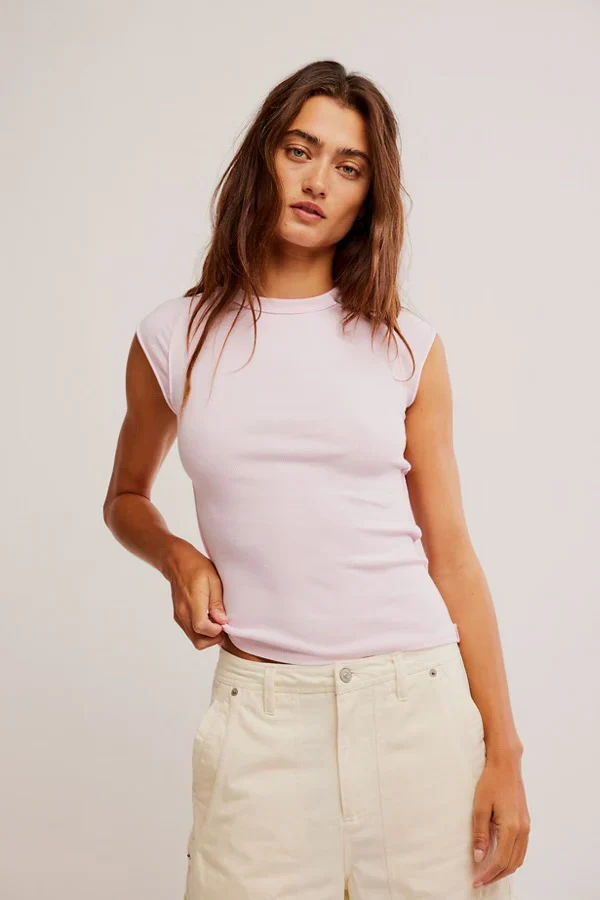Free People We The Free Ever Had Tee - PINK - Image 2