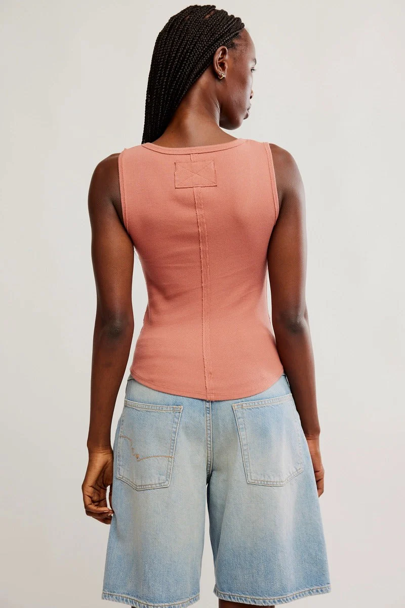 Free People We The Free Hummingbird Tank - CEDARWOOD - Image 2