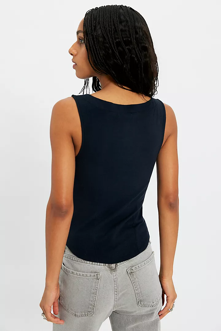 Free People We The Free Iconic Tank - Black - Image 3
