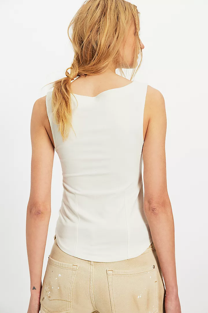 Free People We The Free Iconic Tank - Whisper White - Image 3