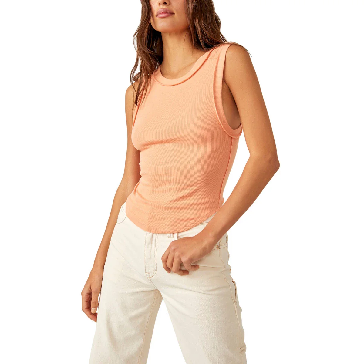 Free People We The Free Kate Tee - Grapefruit Seltzer