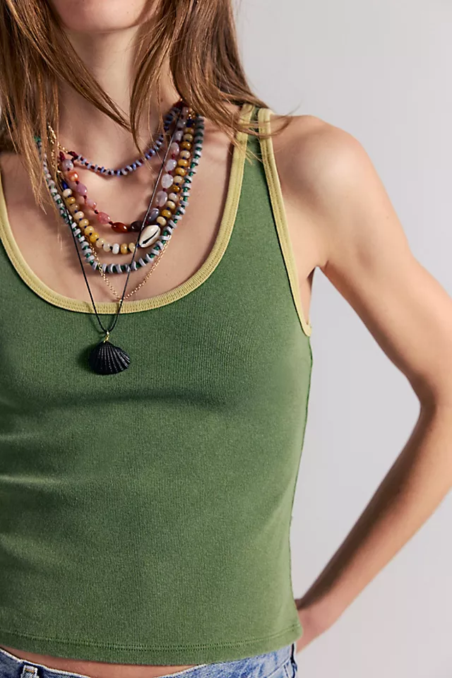 Free People We The Free Moxie Tank - Drenched Jungle Comb