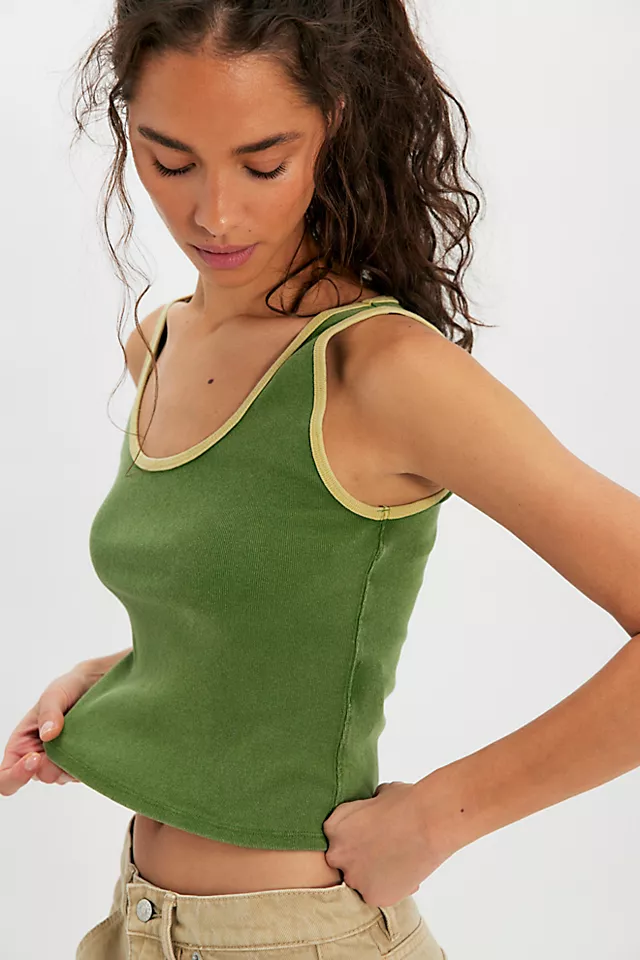 Free People We The Free Moxie Tank - Drenched Jungle Comb - Image 2