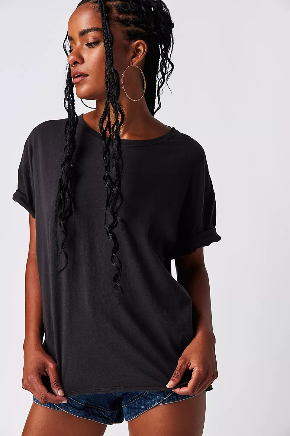Free People We The Free Nina Tee - BLACK