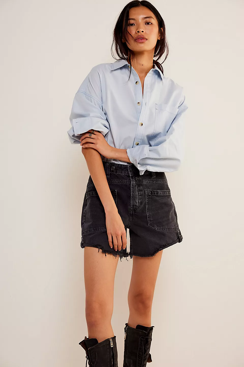 Free People We The Free Palmer Shorts - Outer Space - Image 3