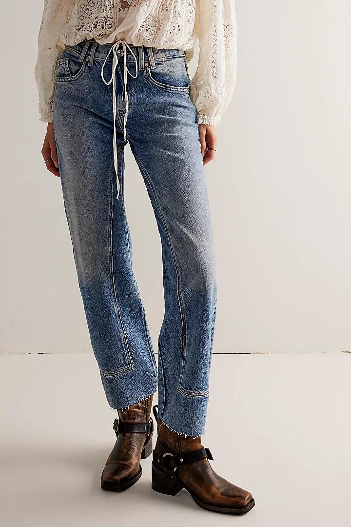 Free People We The Free Risk Taker Mid-Rise Jeans - Mantra - Image 2