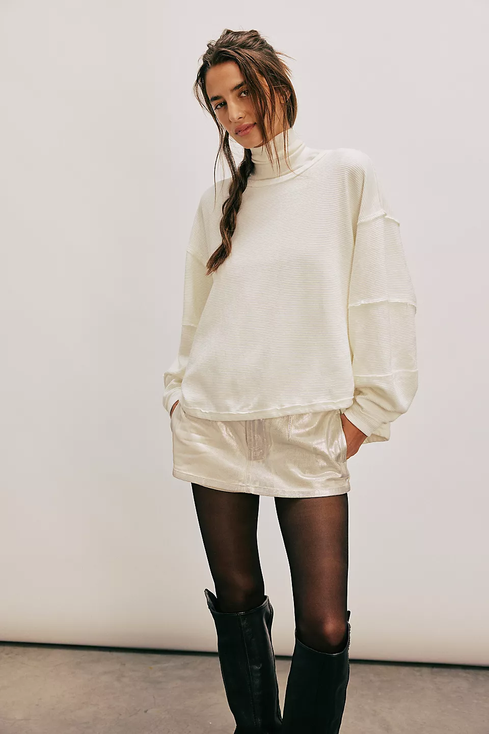 Free People We The Free Total Eclipse Tee - IVORY