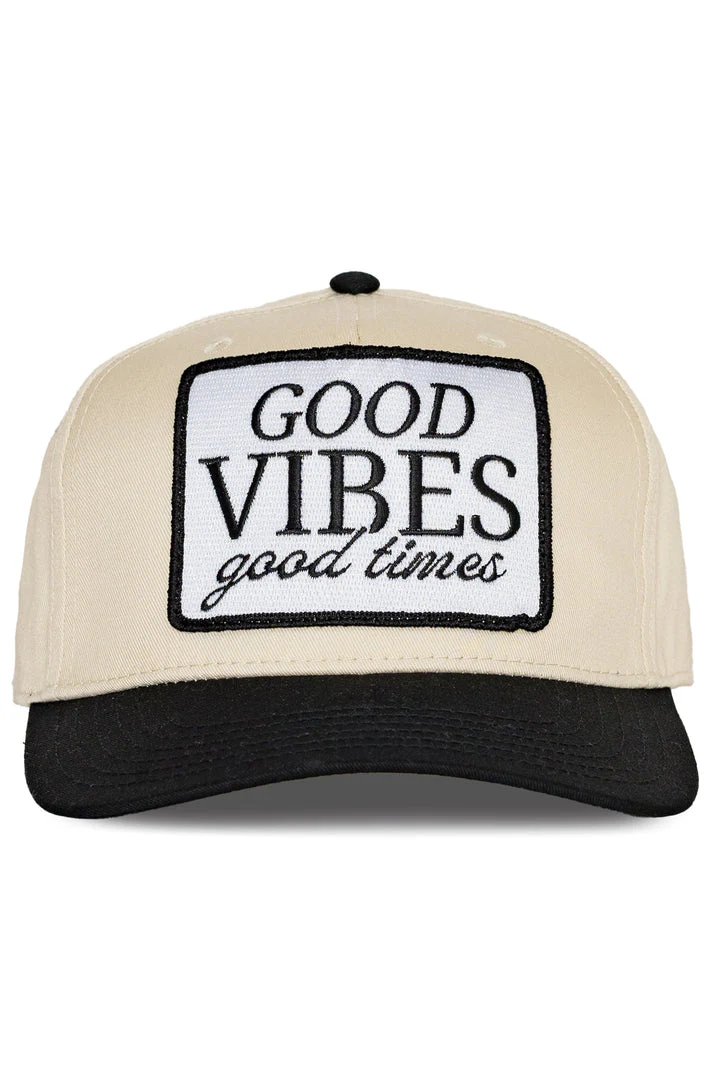 Friday Feeling Good Vibes Good Times Trucker Hat - Grey