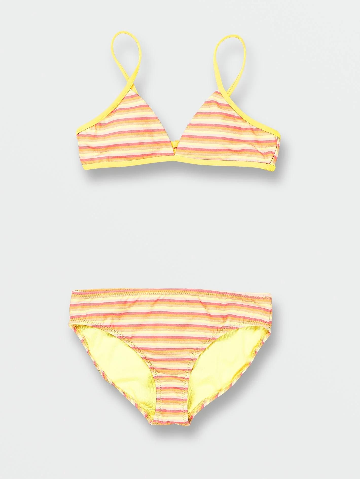 Girls Stripe Or Wrong Bikini Set - Honey Gold - Image 5