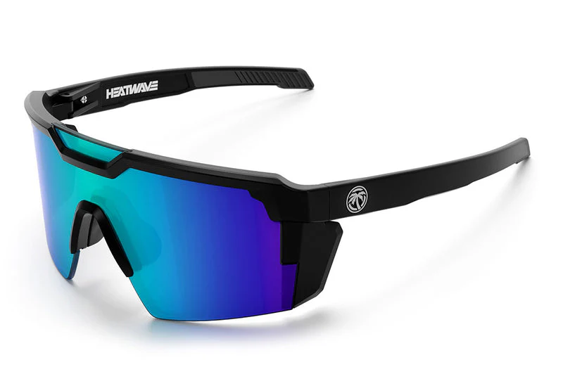 Heat Wave Visual Future Tech Sunglasses Z87+ - BLACK FRAME/GALAXY BLUE LENS