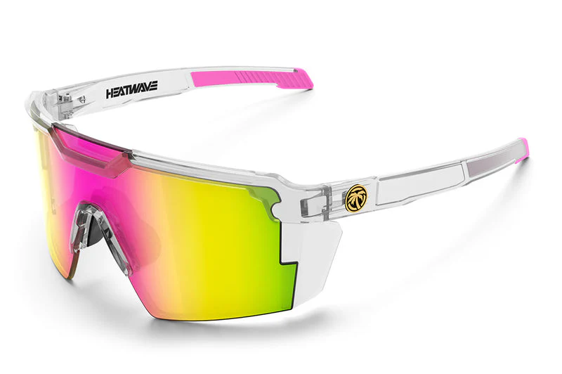 Heat Wave Visual Future Tech Sunglasses Z87+ - VAPOR CLEAR FRAME/SPECTRUM LENS