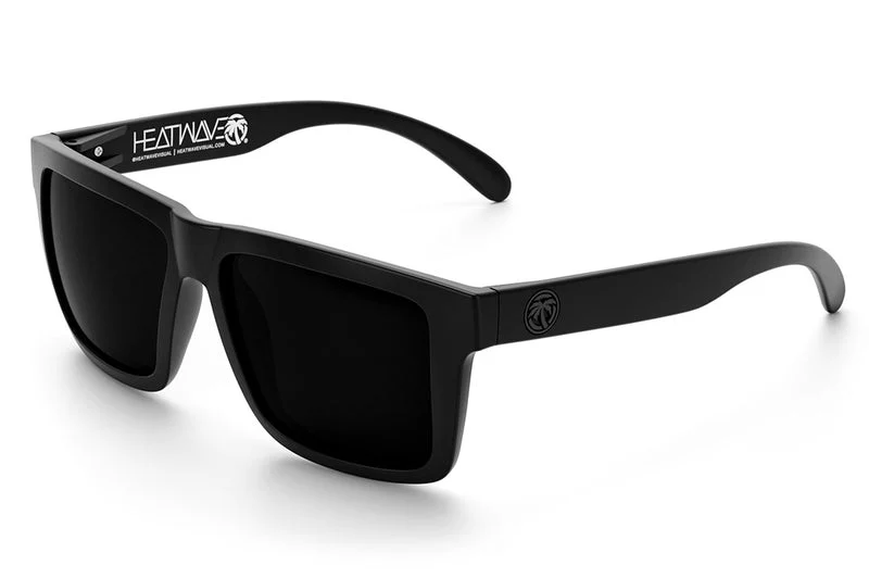 Heat Wave Visual XL VISE Z87 Sunglasses - BLACK FRAME/ ULTRA BLACK LENS
