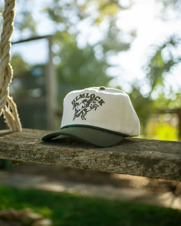 Hemlock Buckin Baseball Hat - GREEN - Image 3