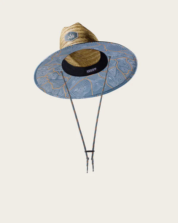 Hemlock Kids UPF 50+ Lifeguard Straw Hat - BLUE