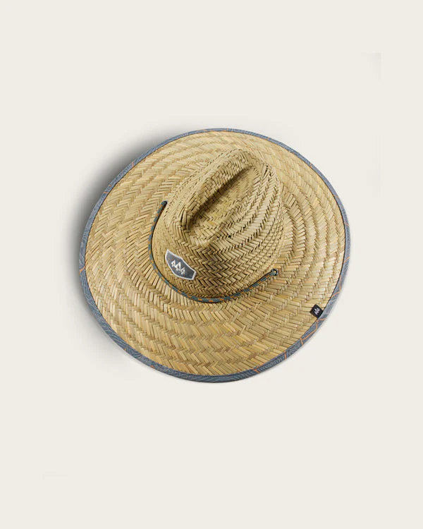Hemlock Kids UPF 50+ Lifeguard Straw Hat - BLUE - Image 2