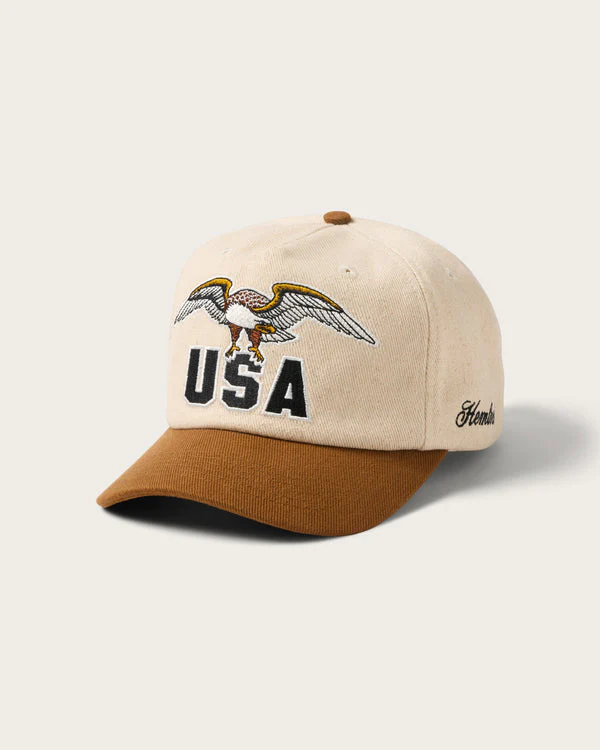 Hemlock USA Baseball Hat - BROWN