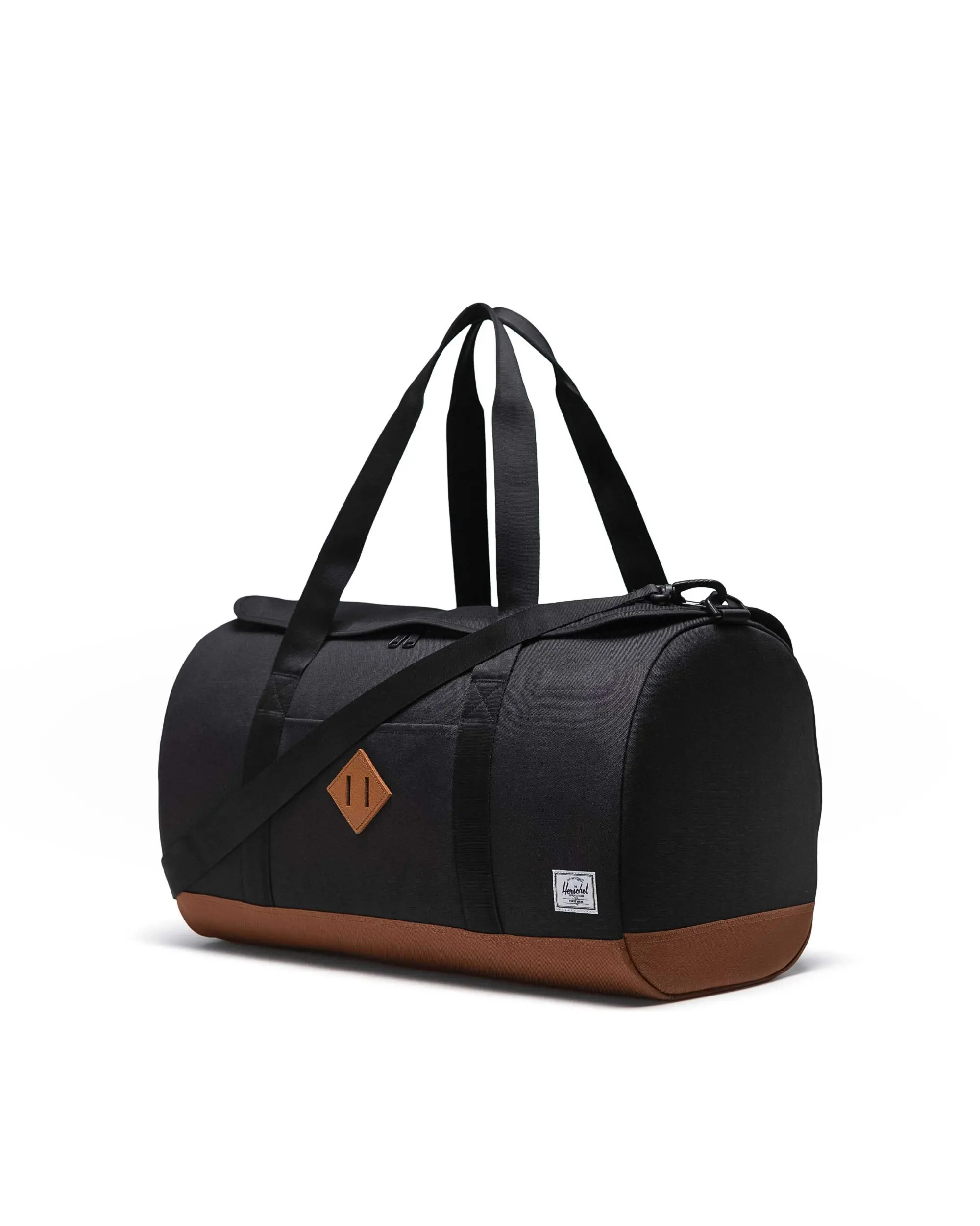 Herschel Supply Co. Herschel Heritage Duffle - Black/Saddle Brown - Image 2