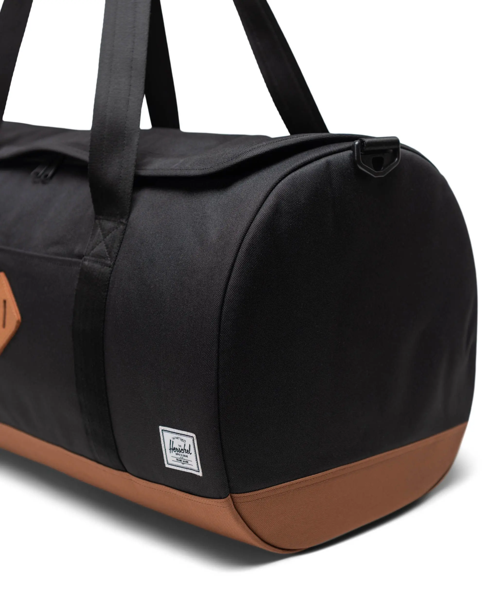 Herschel Supply Co. Herschel Heritage Duffle - Black/Saddle Brown - Image 3