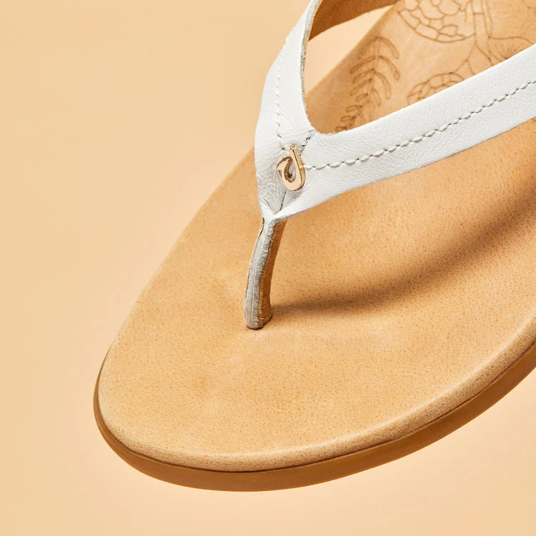 Olukai Honu - Bright White Golden Sand - Image 3