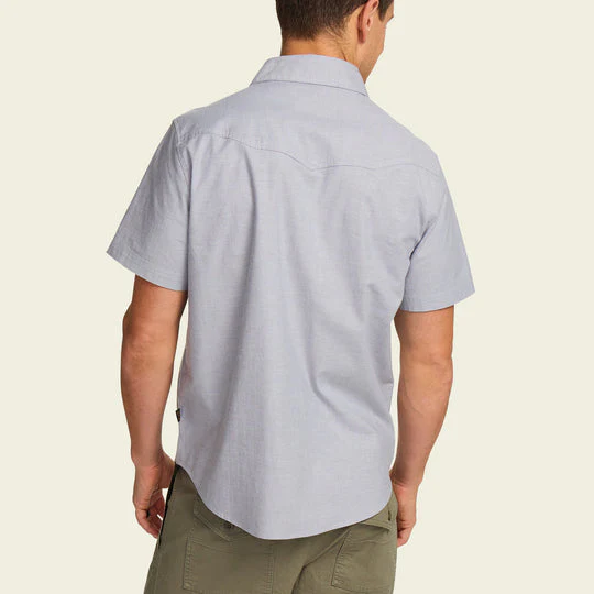 HOWLER BROS Crosscut Deluxe Shortsleeve Shirt - LIGHT GREY - Image 2