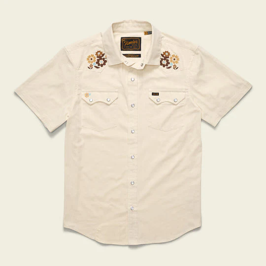 Howler Bros Crosscut Deluxe Shortsleeve Shirt - Off White