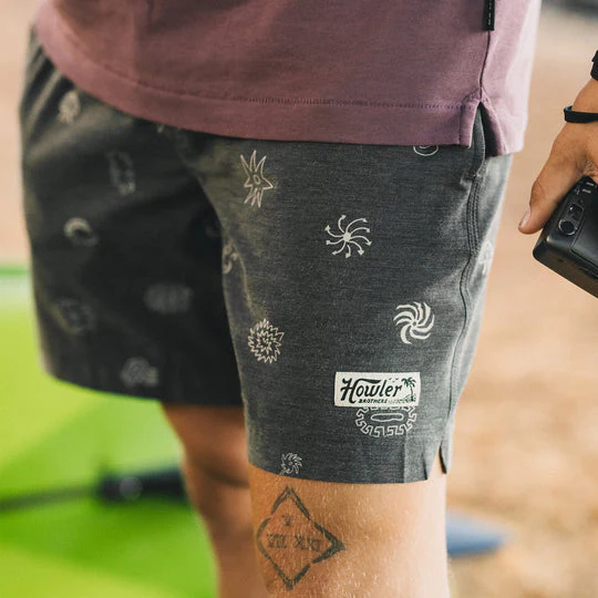 Howler Bros Deep Set Boardshorts 17" - Black - Image 2