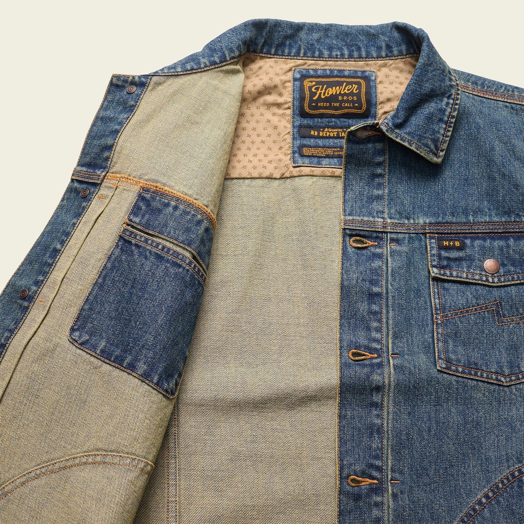 Howler Bros Denim Depot Jacket - Petty Denim Wash - Image 3