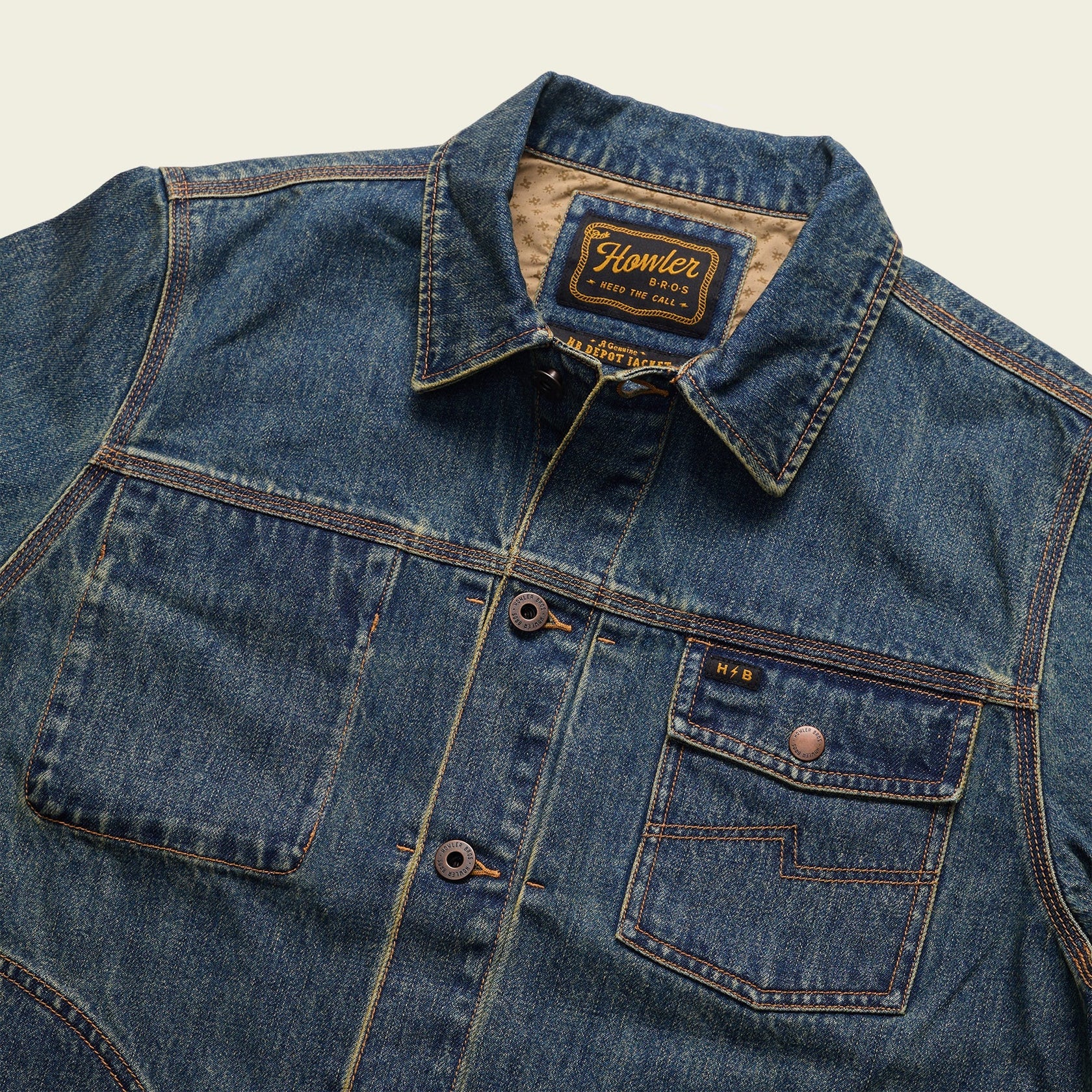 Howler Bros Denim Depot Jacket - Petty Denim Wash - Image 6