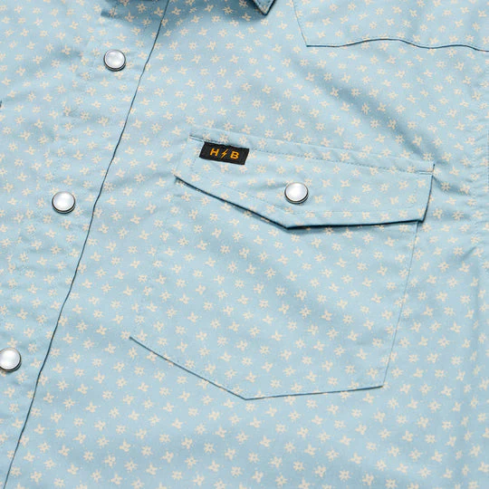 HOWLER BROS H Bar B Snapshirt - BLUE - Image 3