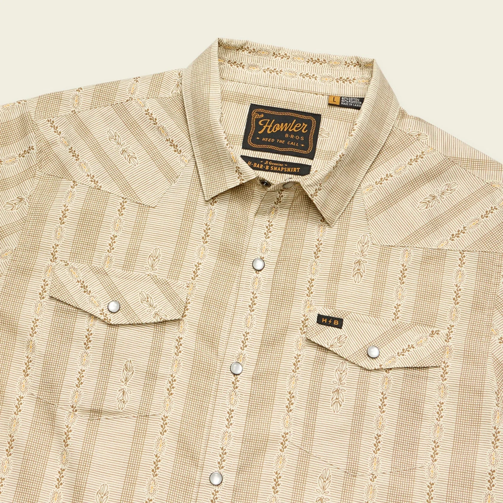 Howler Bros H Bar B Snapshirt - Prairie Garland: Dust - Image 3