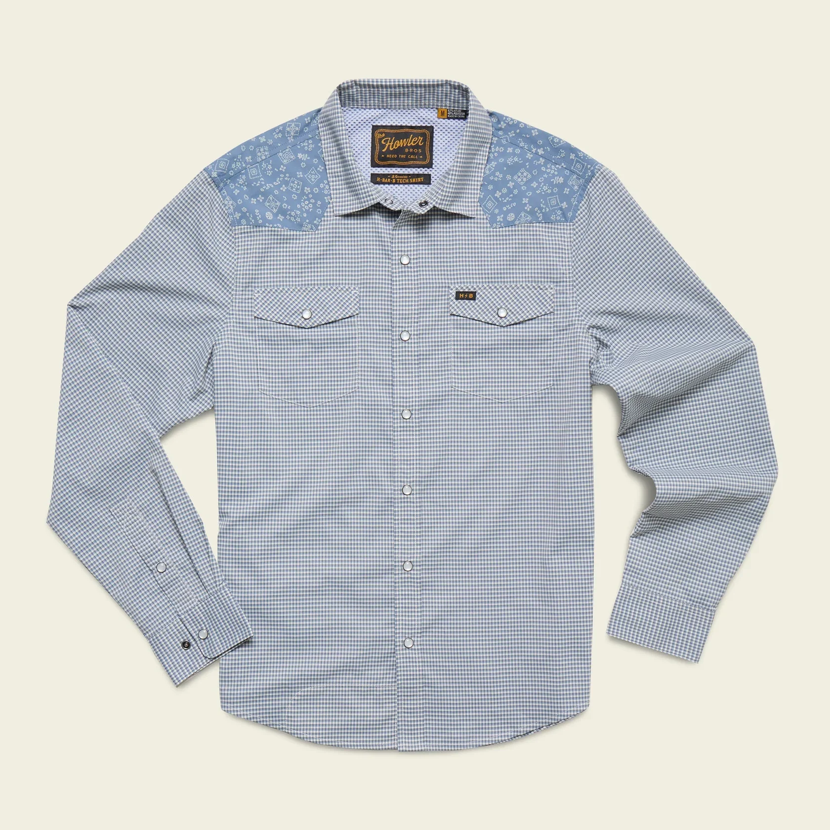 Howler Bros H Bar B Tech Longsleeve - Wild Rag: Blue Mirage