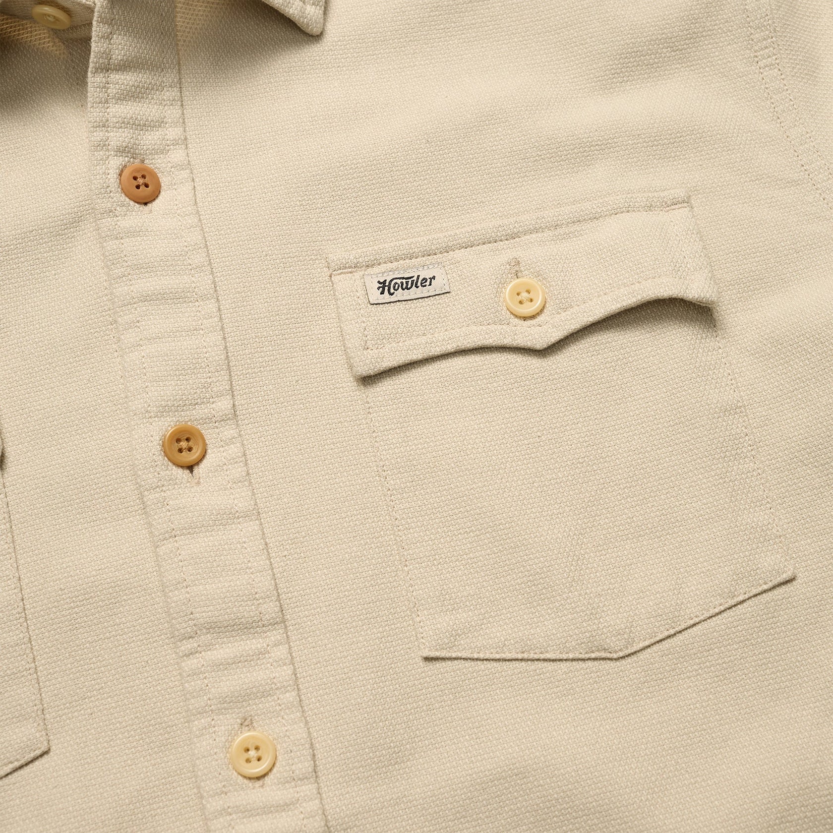 Howler Bros Novato Shirt - Oatmeal - Image 3