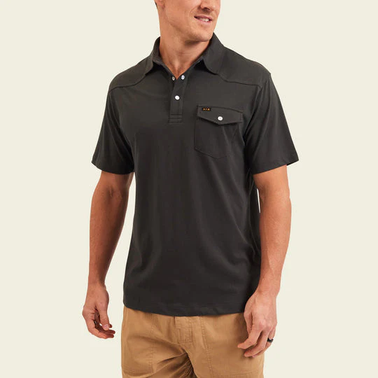 HOWLER BROS Ranchero Polo - ANTIQUE BLACK