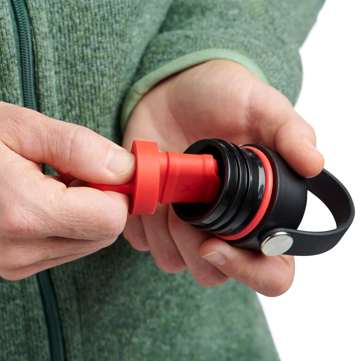 Hydro Flask Standard Mouth Flex Straw Cap - Black - Image 3