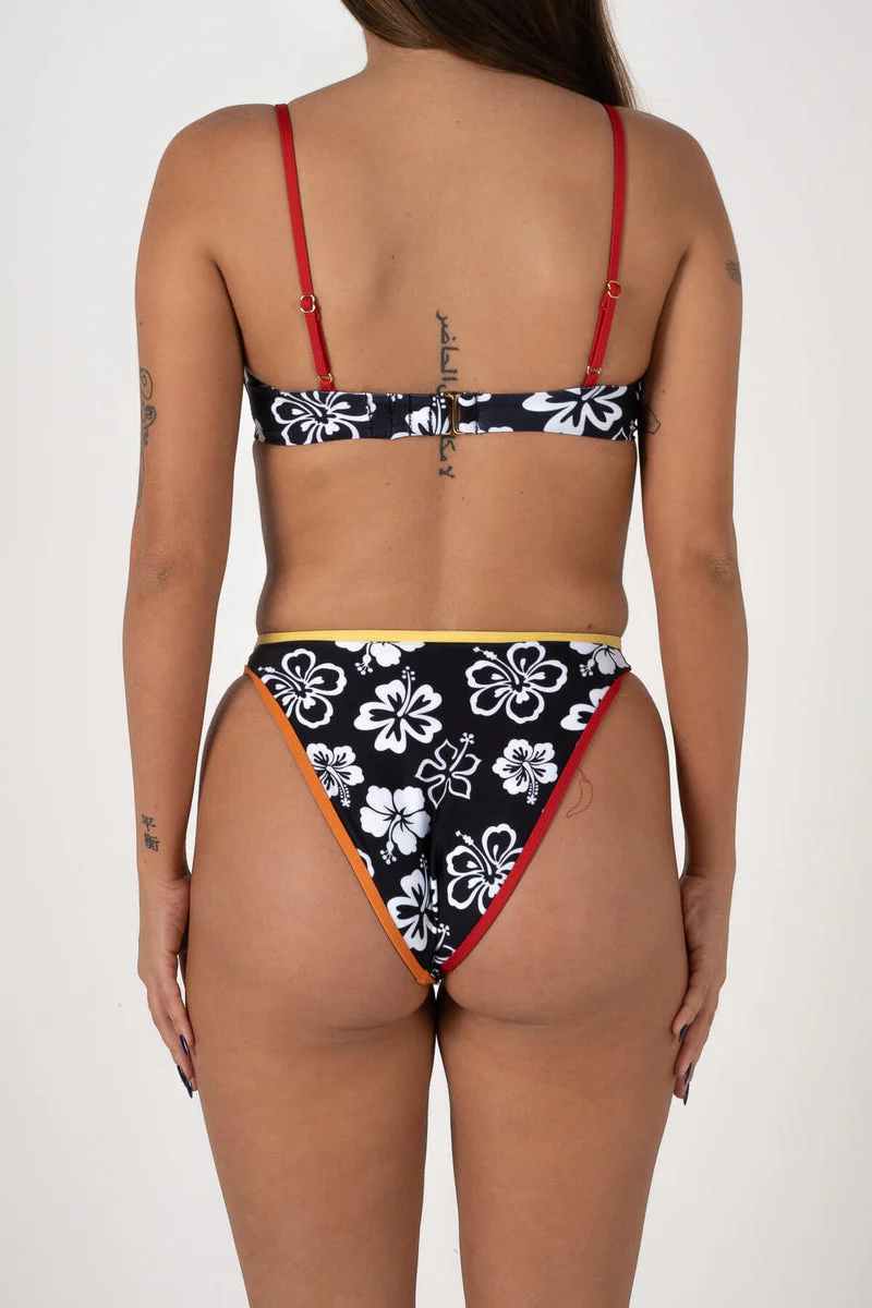 Inner Relm GoodLuck Bikini Bottoms - ALOHA BLACK - Image 2