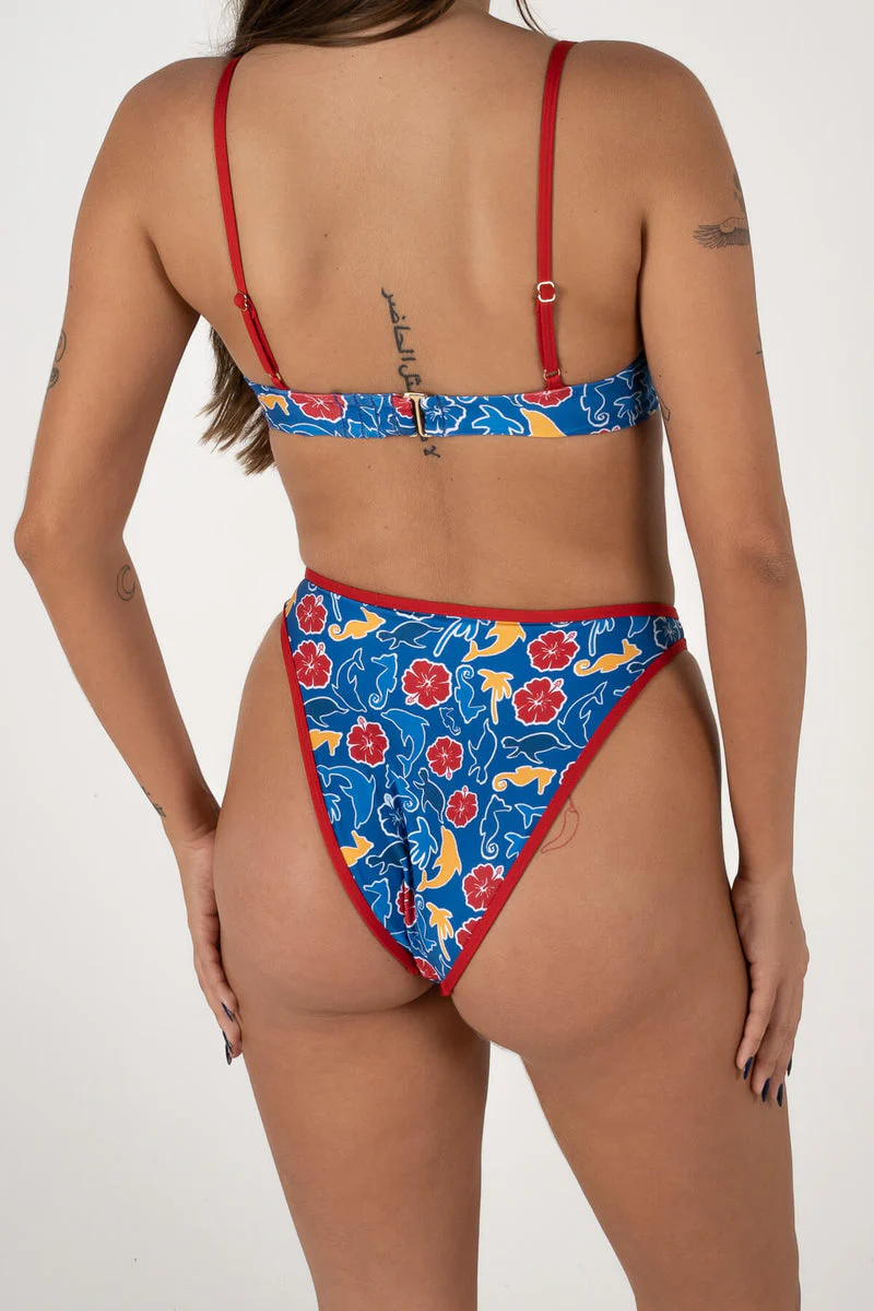 Inner Relm GoodLuck Bikini Bottoms - DOLPHIN BLUE - Image 2