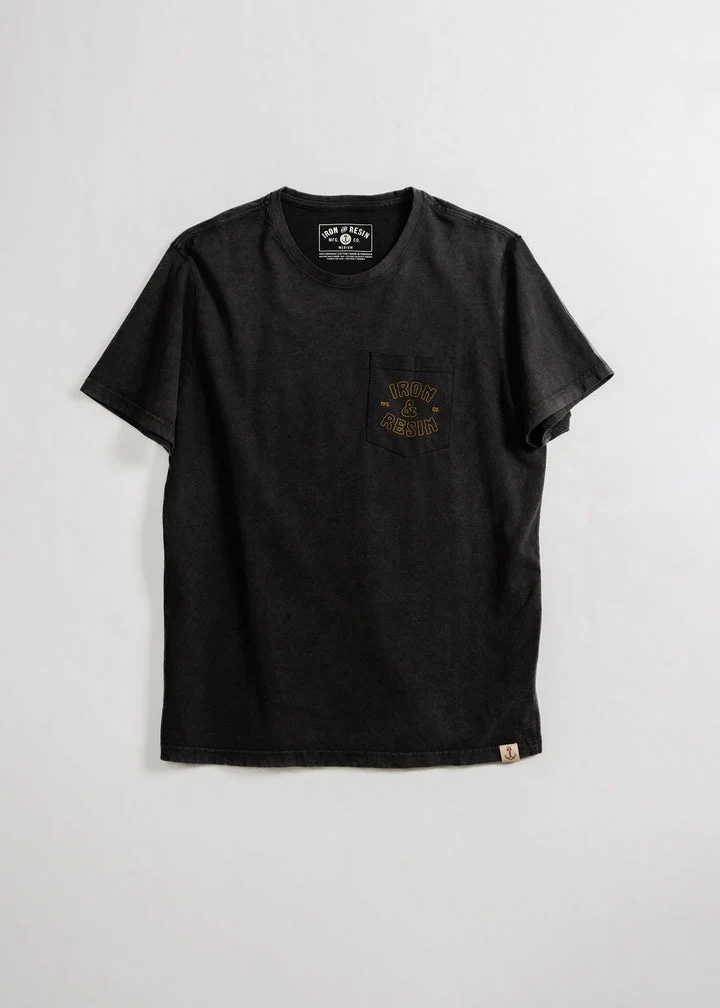 Iron & Resin Take It Easy Pocket Tee - BLACK - Image 2