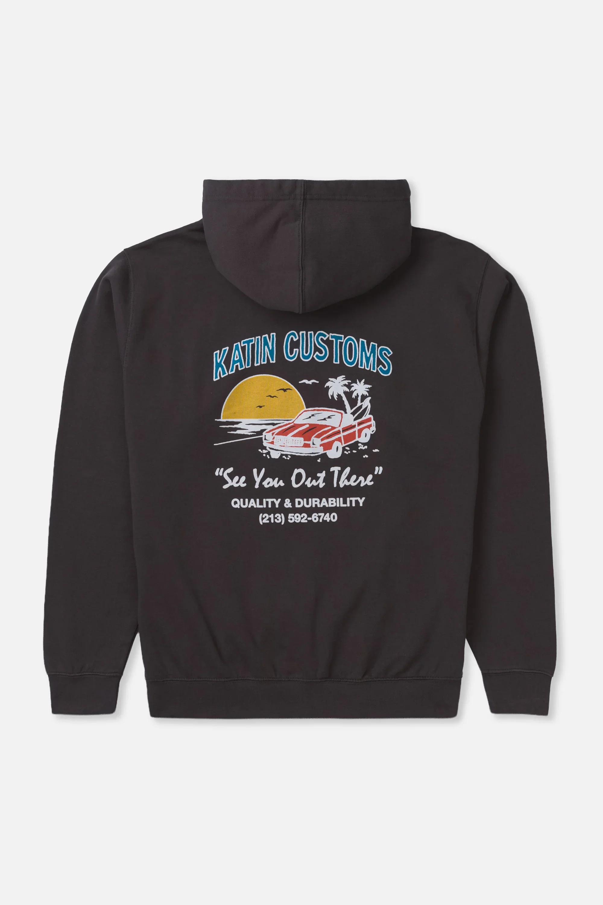 Katin Alamitos Hood - Black Wash