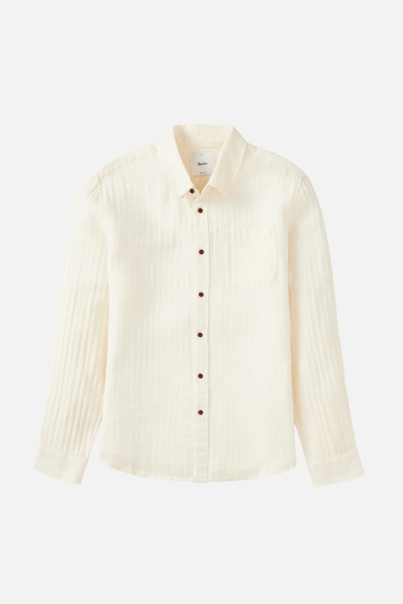 Katin Alan Solid Long Sleeve Shirt - Vintage White