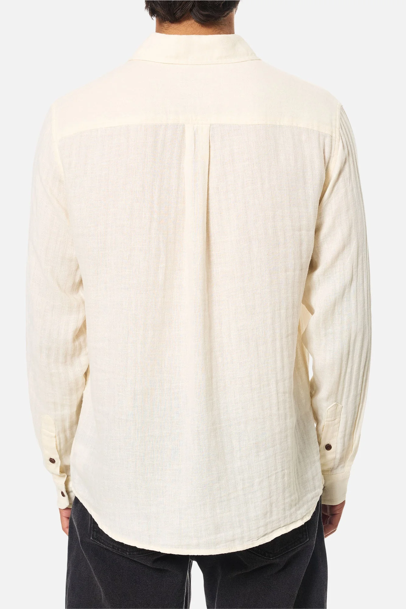 Katin Alan Solid Long Sleeve Shirt - Vintage White - Image 4