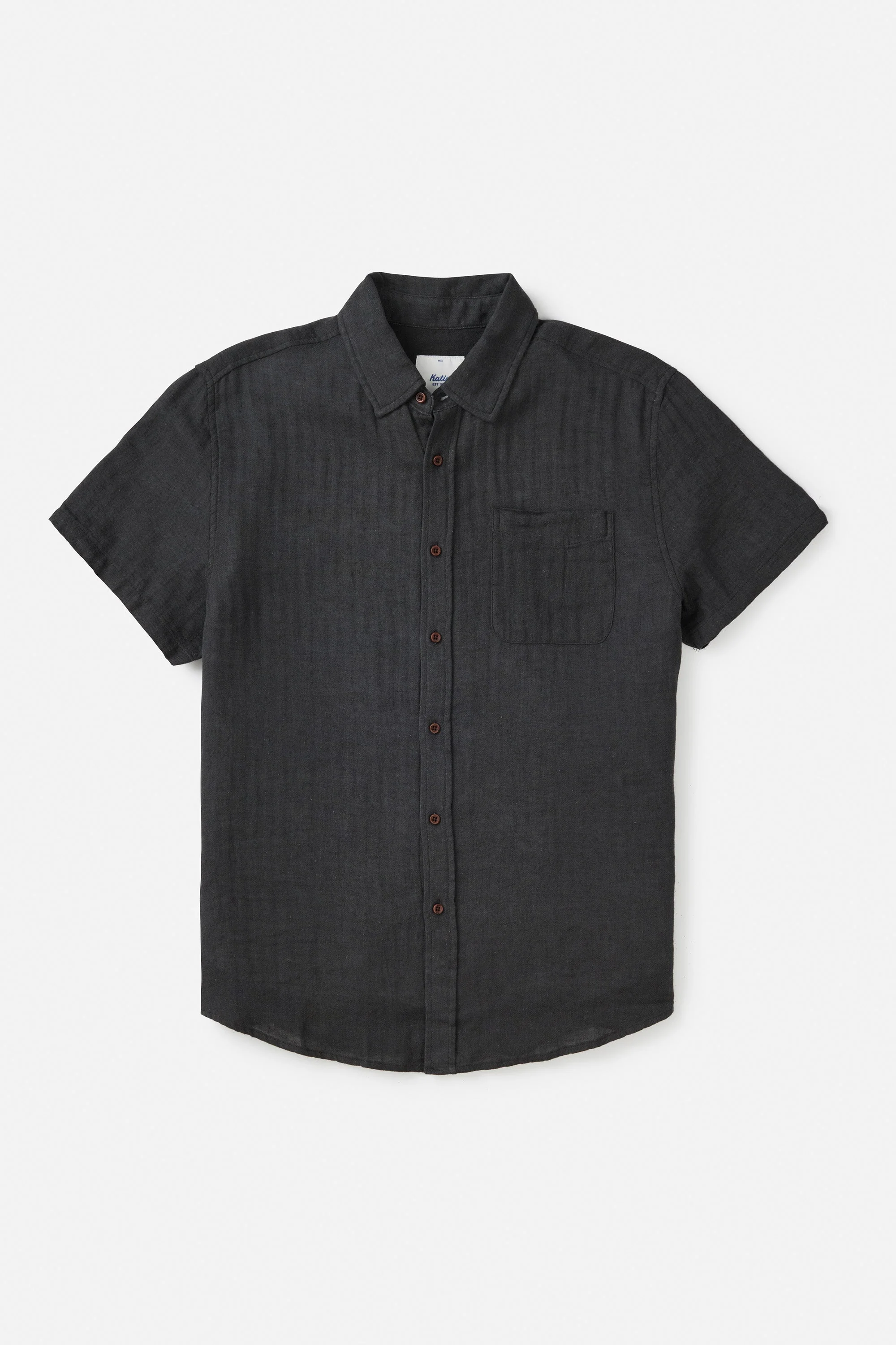 Katin Alan Solid Shirt - Black Wash