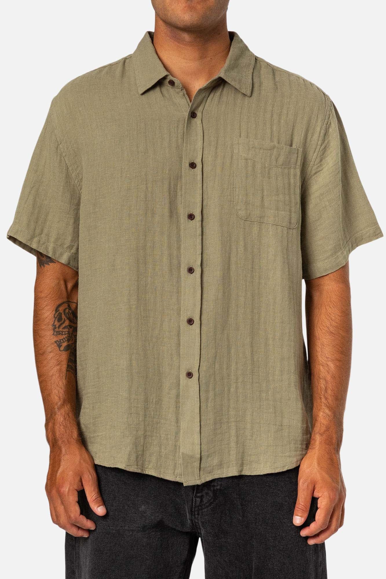 Katin Alan Solid Shirt - Moss - Image 2