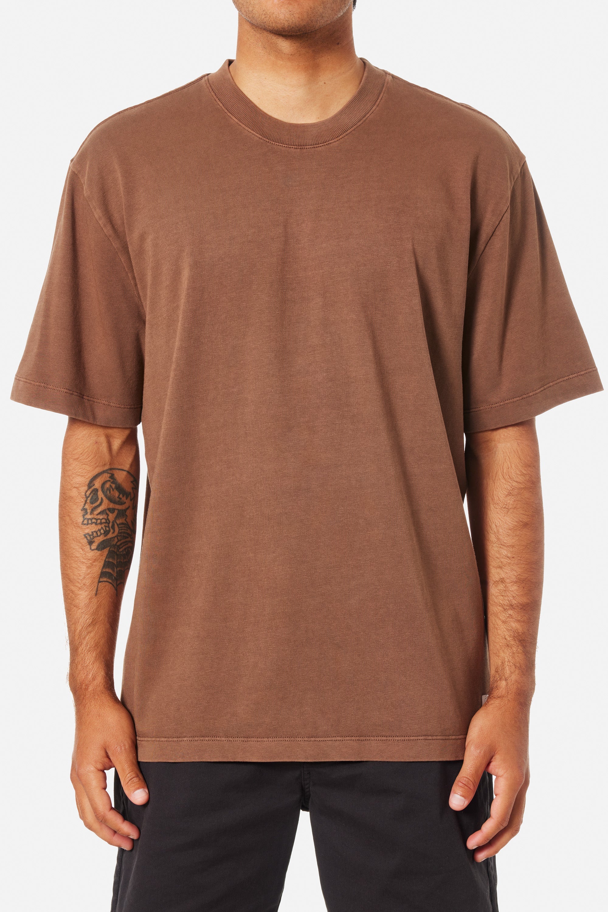 Katin Box Fit Heritage Tee - Rain Drum Pigment Dye - Image 2