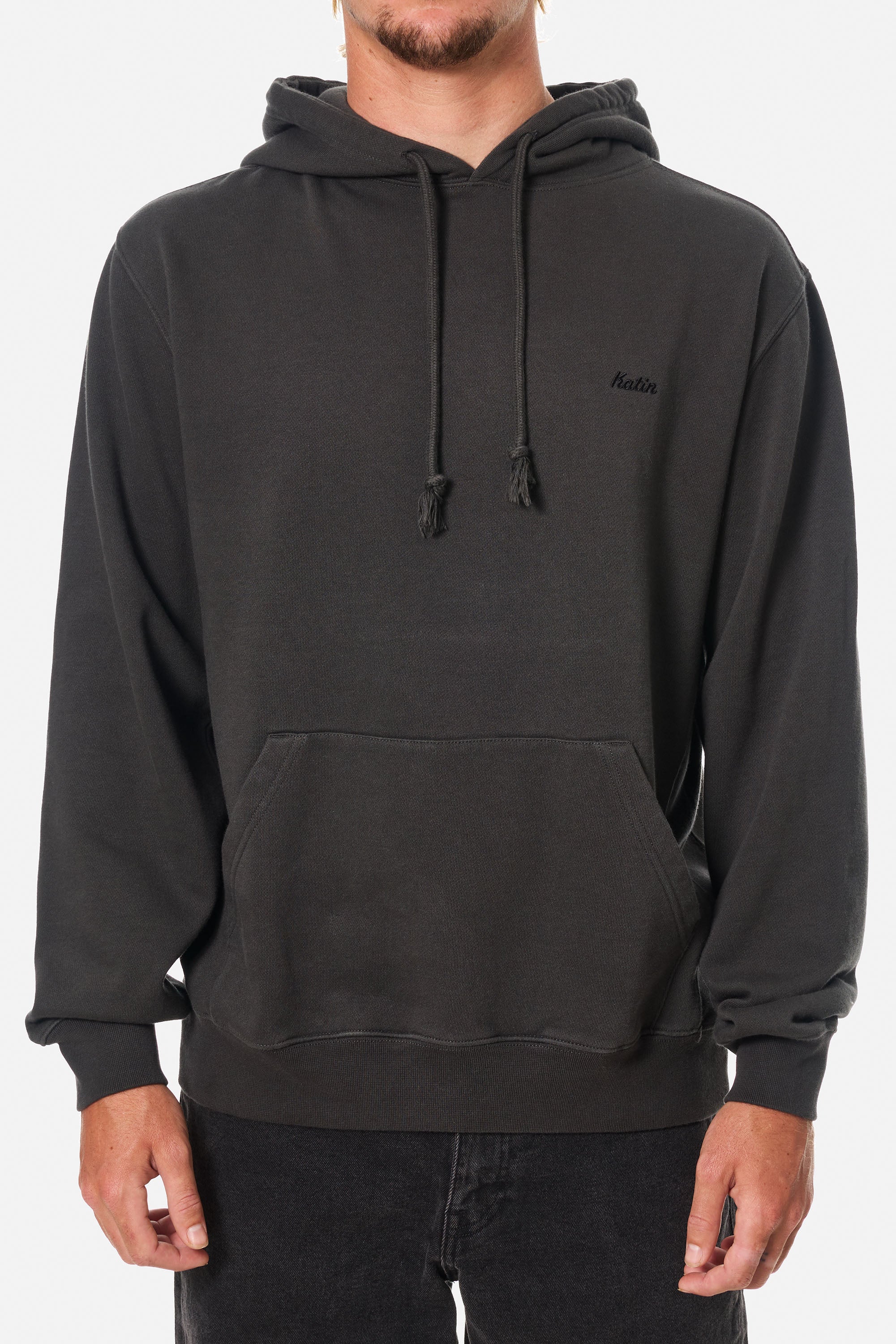 Katin Embroidered Hoodie - Black Wash - Image 2