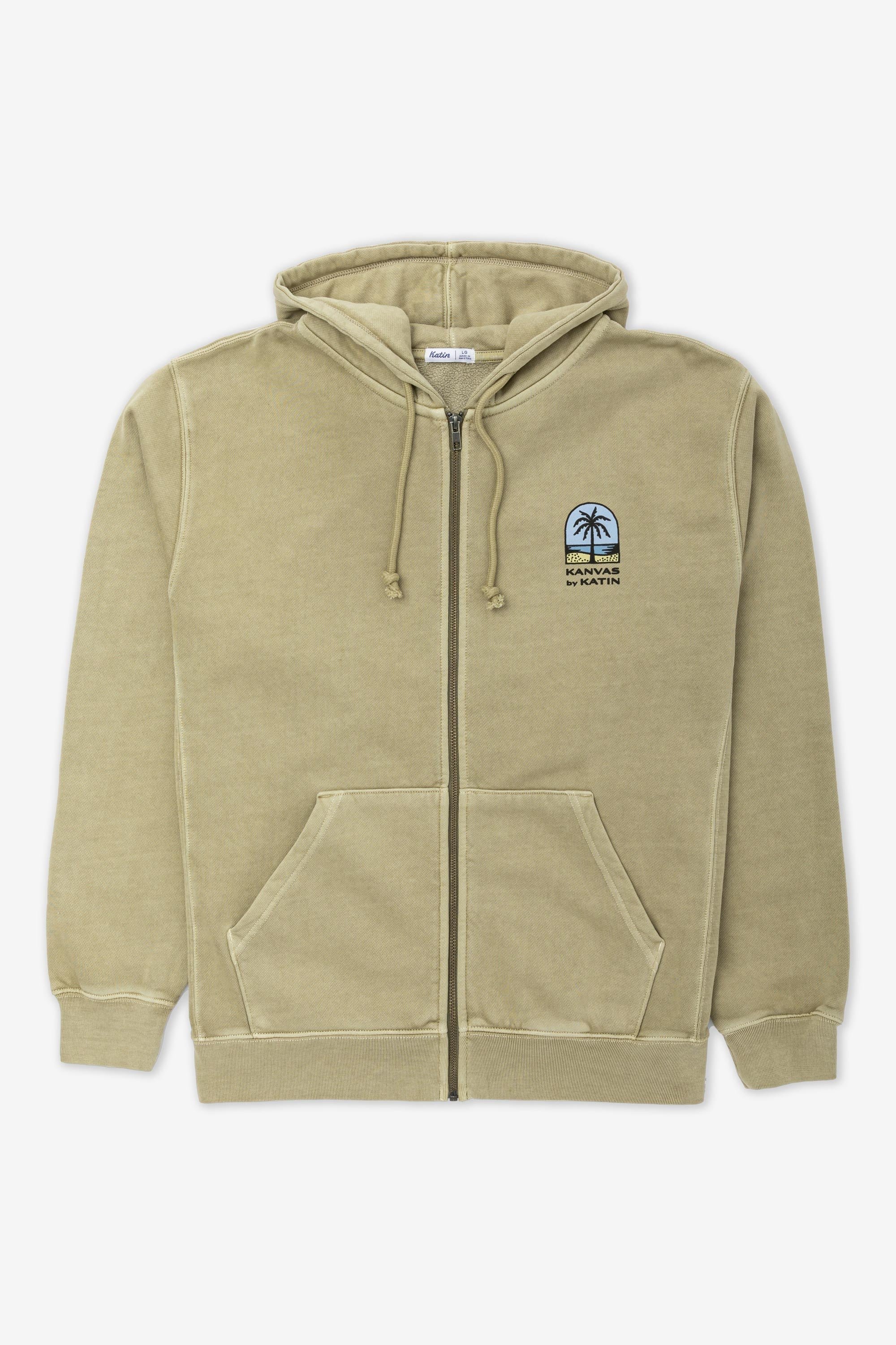 Katin Passage Zip Hood - Covert Green - Image 2