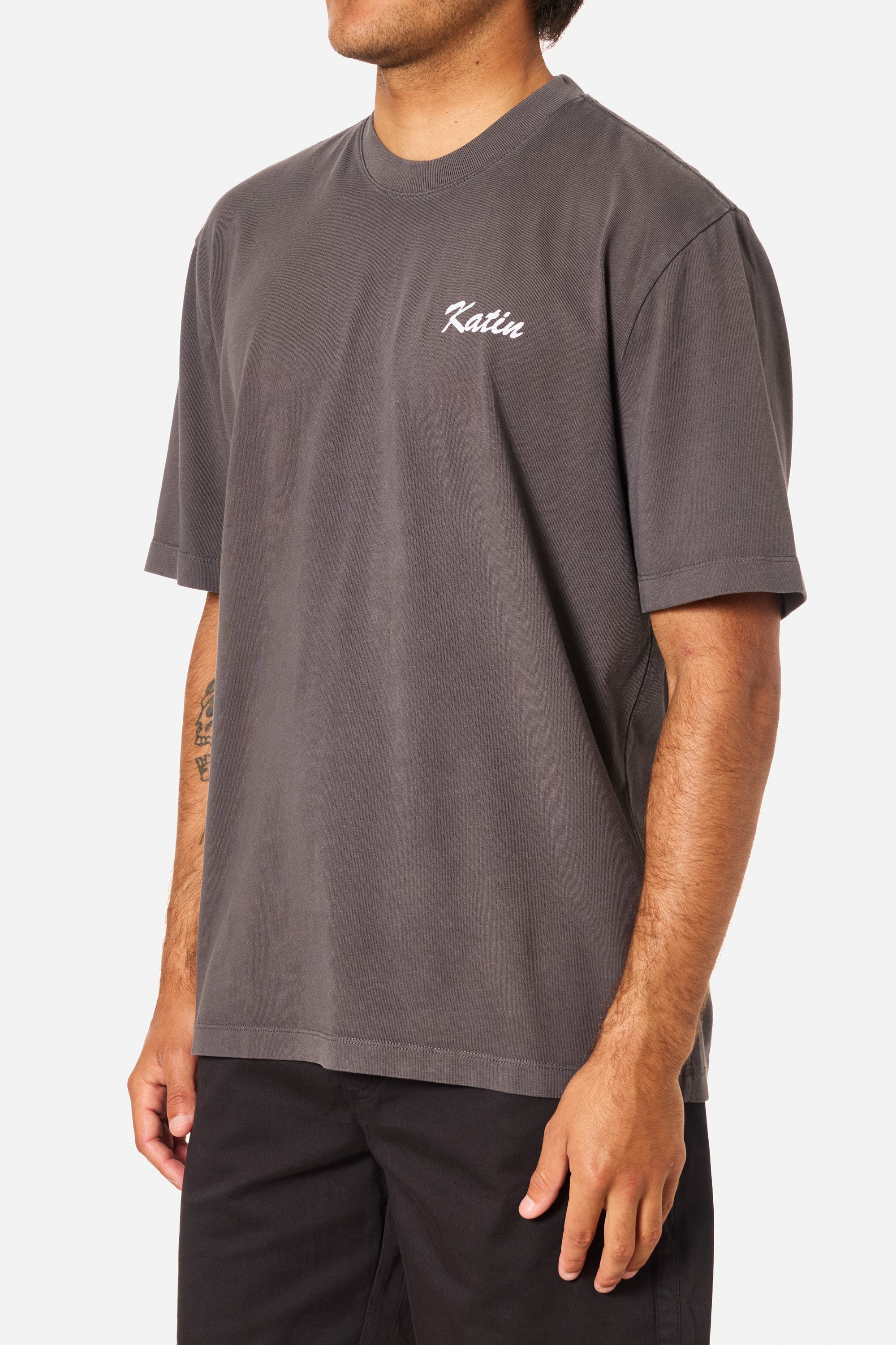 KATIN TRABAJO RELAXED TEE - BLACK WASH - Image 3